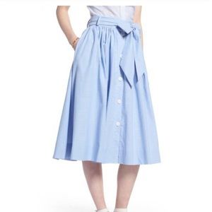 Light blue midi skirt. Worn once
